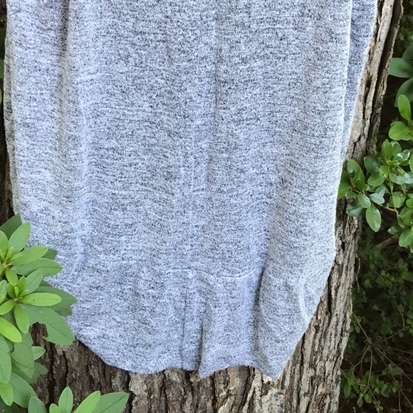 Wet Seal Loose Hanging Heather Gray Sweater Vest Rayon Blend No Buttons XL - Picture 9 of 12